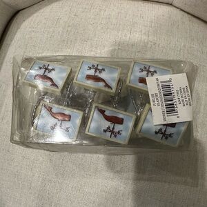 NEW Jubilee Seaport Whale Weathervane Shower Curtain Rings 12 Ct Nautical Beach